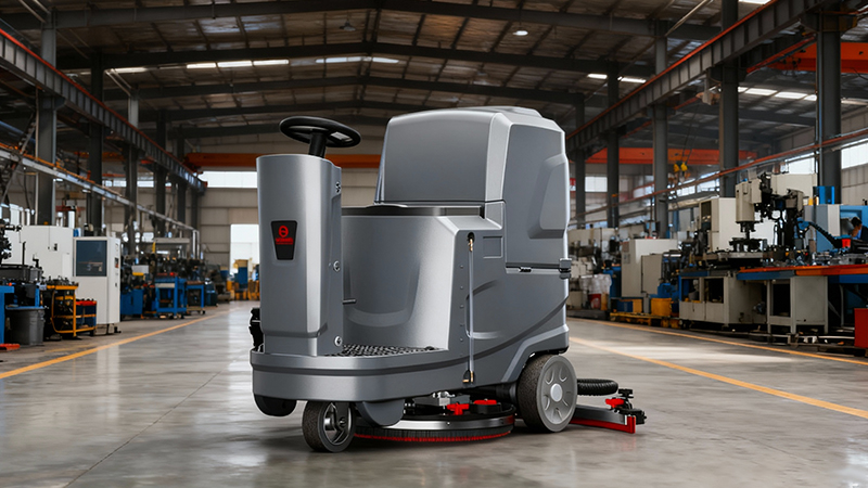 油污克星·碎屑终结者：工业洗地机如何让机械加工车间清洁效率提升8倍