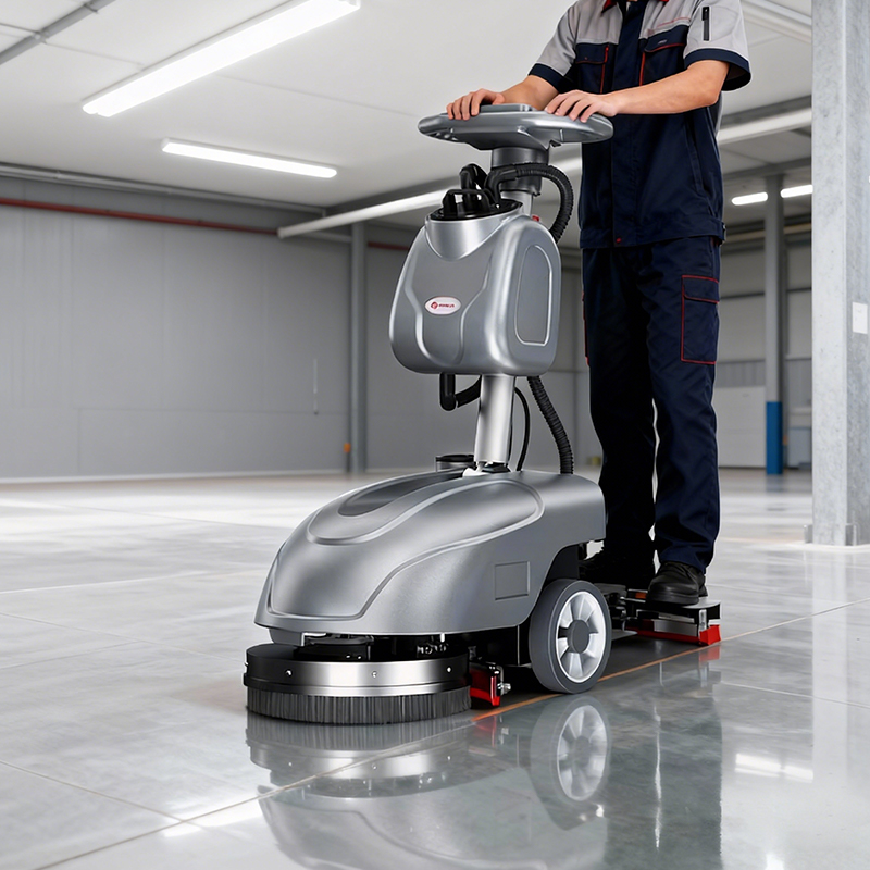 油污克星实测：扬子YZ-X1手推式洗地机车间清洁能力深度解析