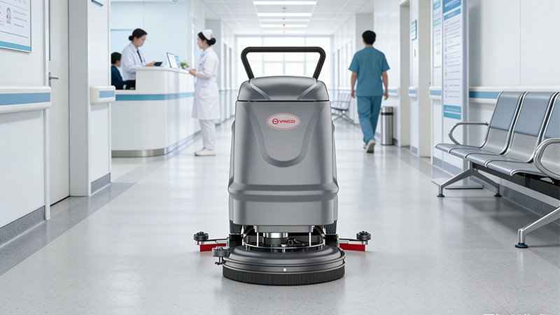 尤溪县西城镇卫生院焕新清洁：扬子锂电洗地机助力高效运维