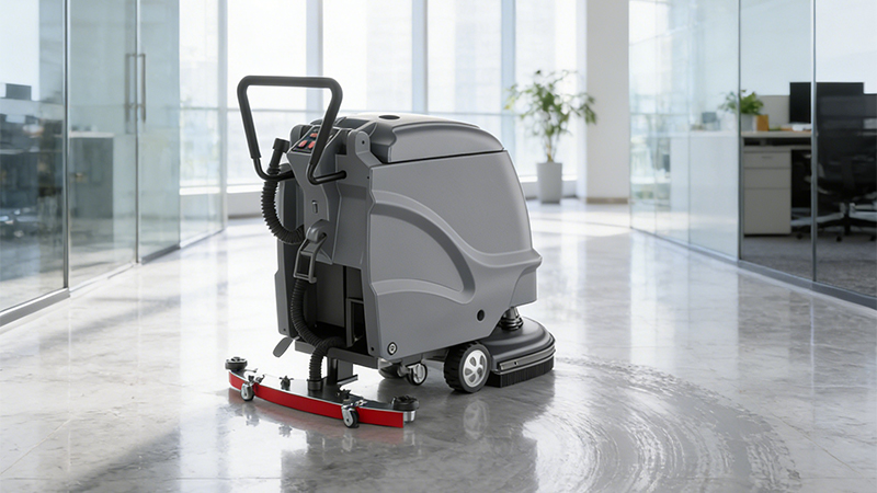 广东福宁易购超市引入扬子锂电洗地机，全面提升商场清洁效率