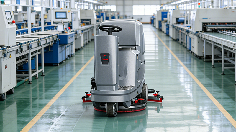 河南筑胜智能科技：数千平油漆地面清洁难题，扬子锂电洗地机高效破解