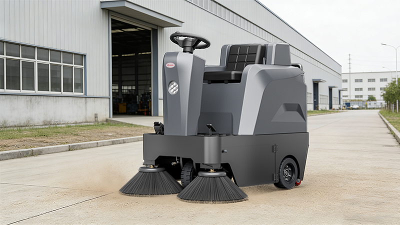 科技赋能厂区，湖北恒泰电线电缆有限公司引入扬子YZ-S4驾驶式扫地机