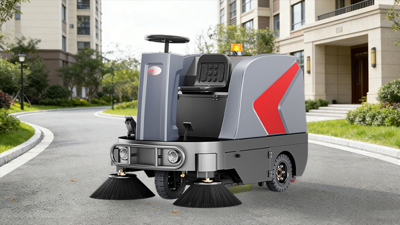 绿境物业引进扬子YZ-S5驾驶式扫地机，开启高效清洁新篇章